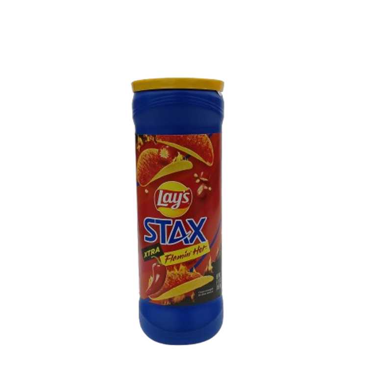 LAYS STAX CHIPS XTRA FLAMIN HOT