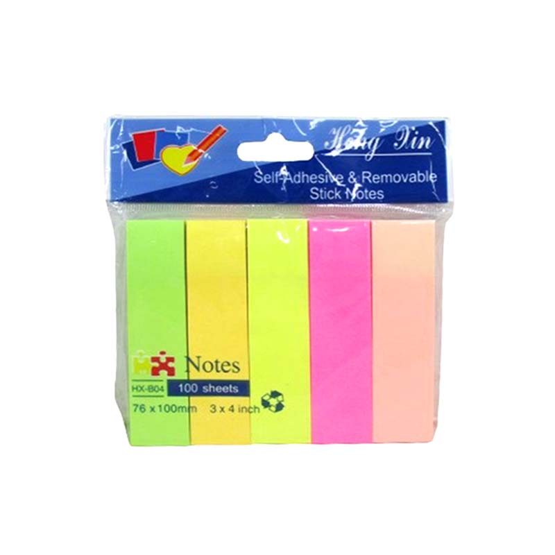 STICK NOTE 4X3INCH HX-B04 CLR