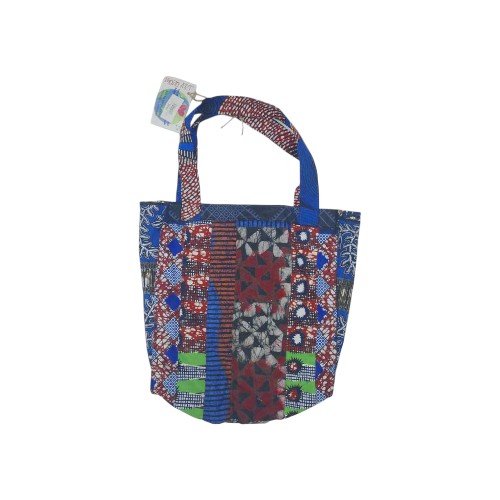 PANNELLED CLOTH TOTE BAG