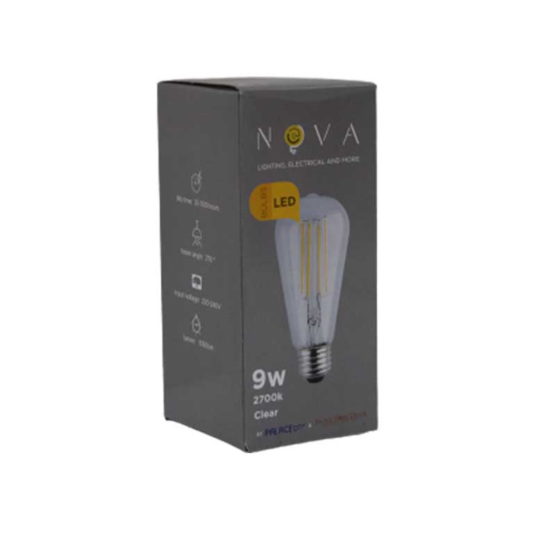NOVA LED FILAMENT ST56  9W CL