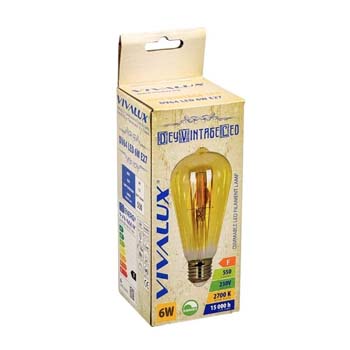 LED FILAMENT ST56 9W AMBER NOVA