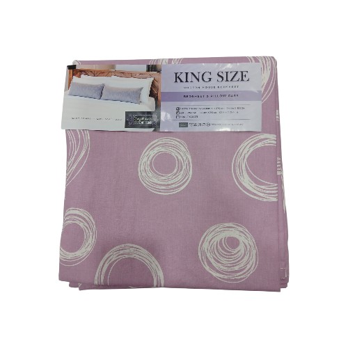 BEDSHEET 250X270CM 4 PILLOW CAS