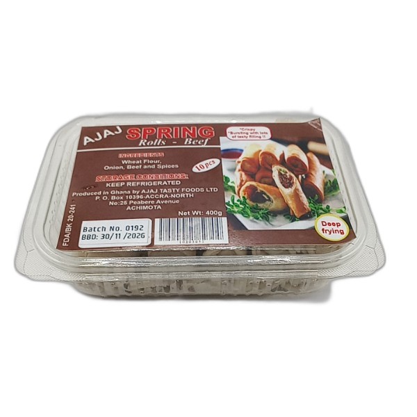 AJAJ TASTY BEEF SPRING ROLLS 10PCS