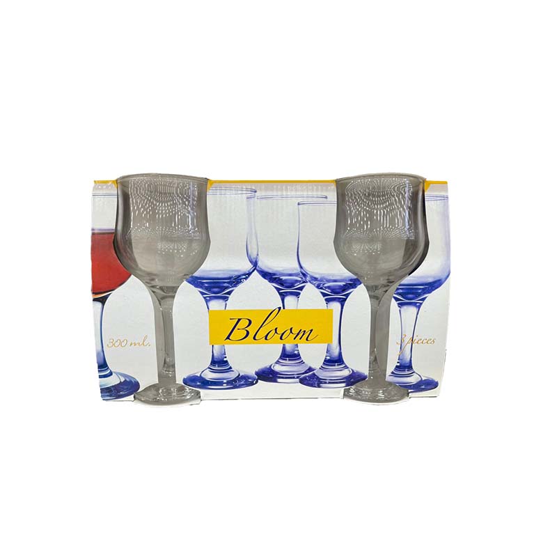 DRINKING GLASS 3PCS BLOOM