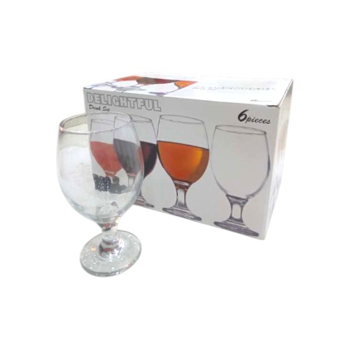 DRINKING GLASS 6PCS DELIGHTFUL