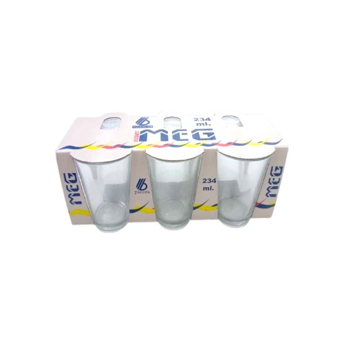 DRINKING GLASS 6PCS MEG
