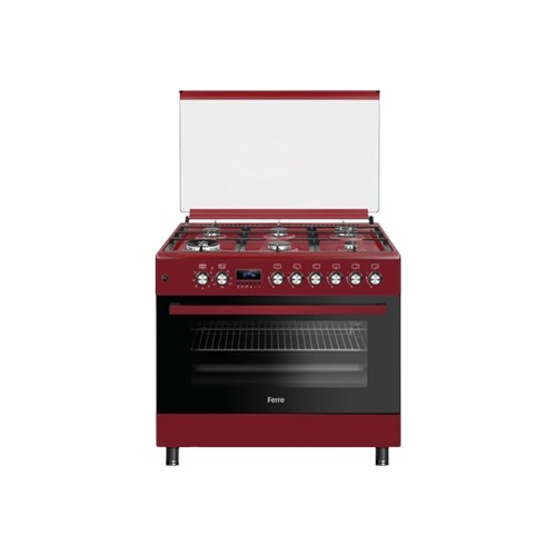 FERRE 5 GAS BURNER INOX RED
