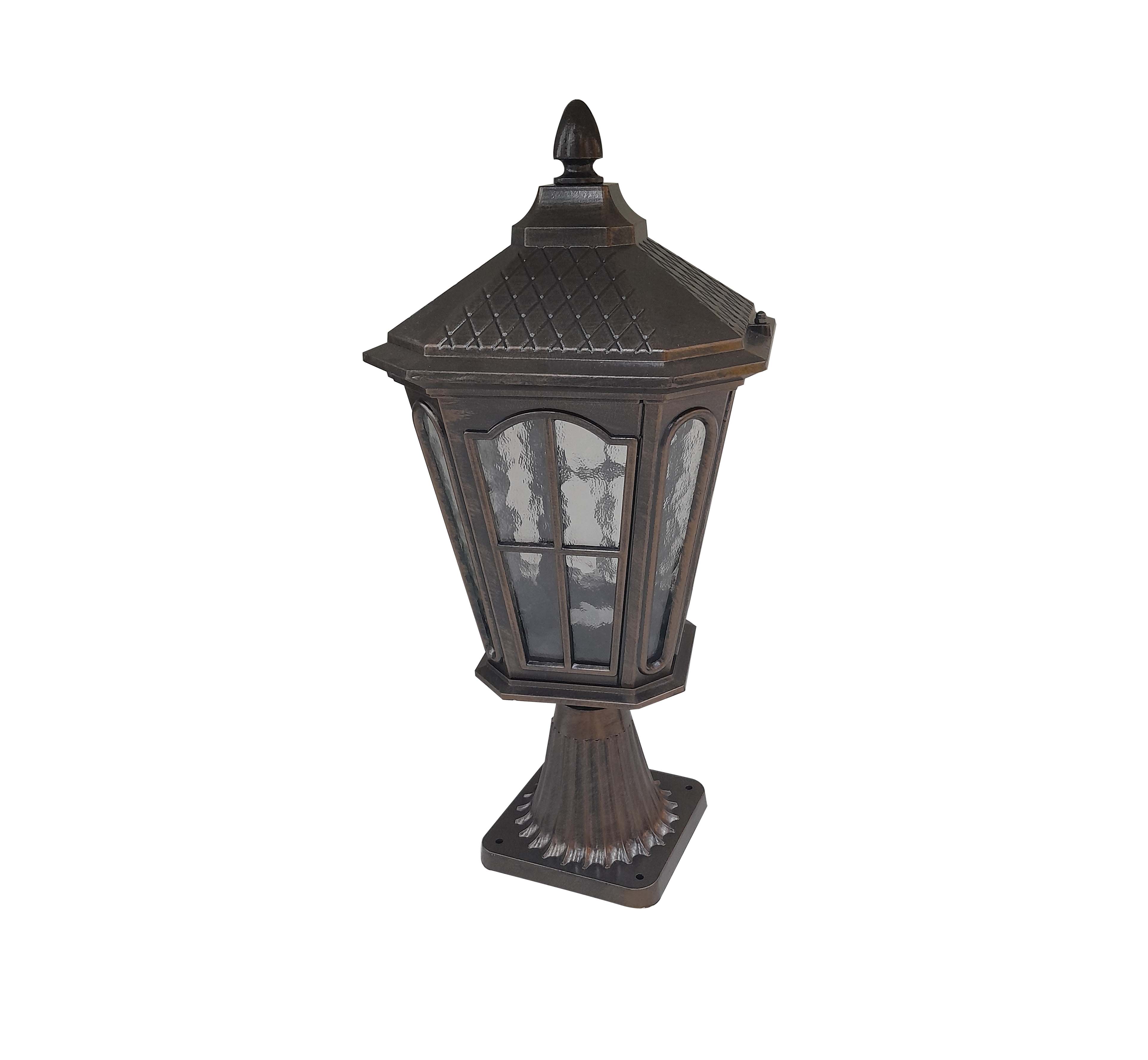 GARDEN STAND LAMP BROWN 012-P