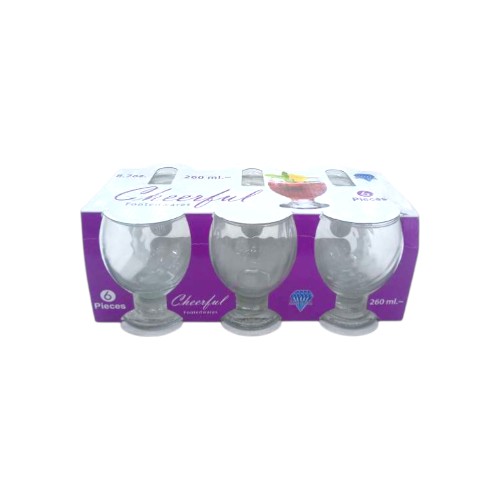 DRINKING GLASS 6PCS CHEERFUL