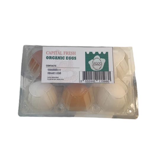 ORGANIC EGGS 6PCS CF