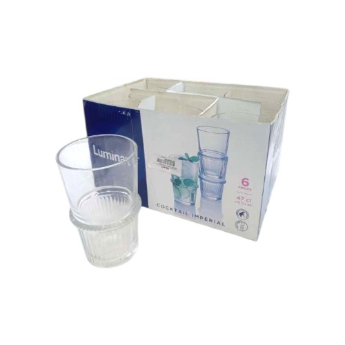 GLASS CUPS LUMINARC 6 PCS COCKT