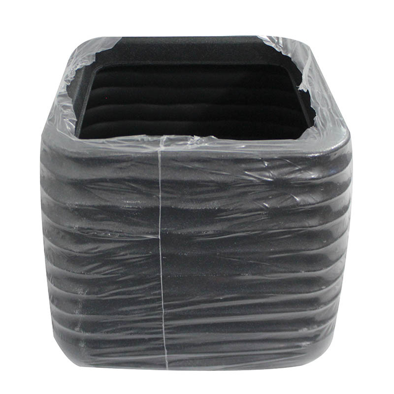 FLOWER POT 28CM BLACK GL8602C