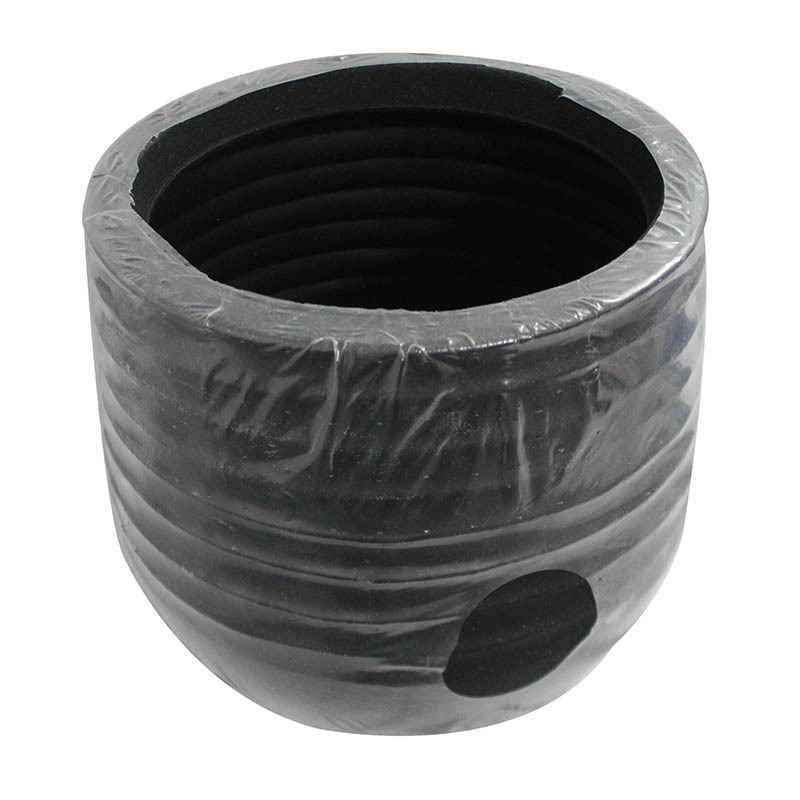 FLOWER POT 28CM BLACK GL8603C