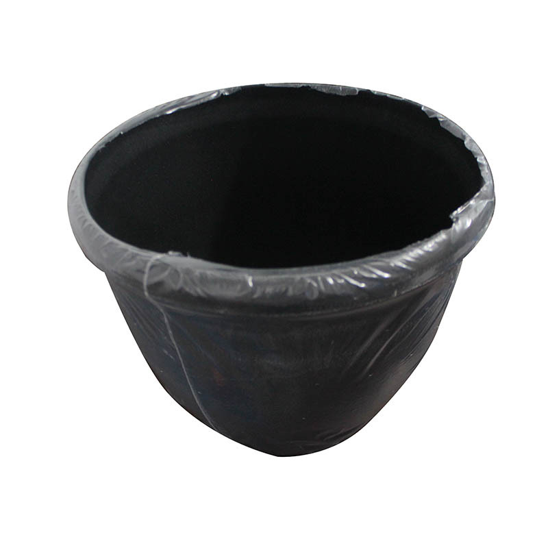 FLOWER POT 36X30CM BLACK SL815D