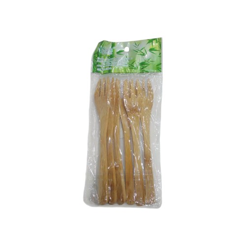 FORK 6PCS BAMBOO