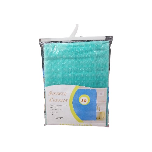 SHOWER CURTAIN 3D 180X180CM GRE