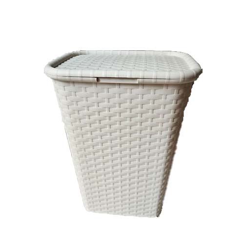 BATHROOM SET RATTAN WHITE 7IN1