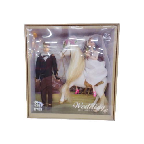 WEDDING COUPLES WITH HORSE 686-