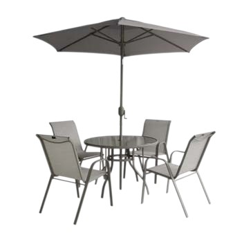 1TABLE 4CHAIRS W UMBRELLA ROUND