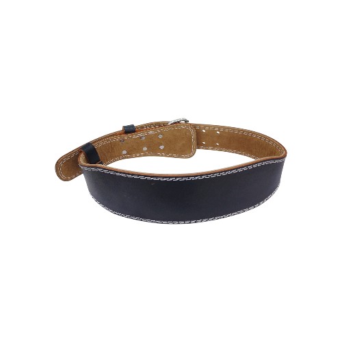WEIGHT LIFTING BELT BLACK LEATH