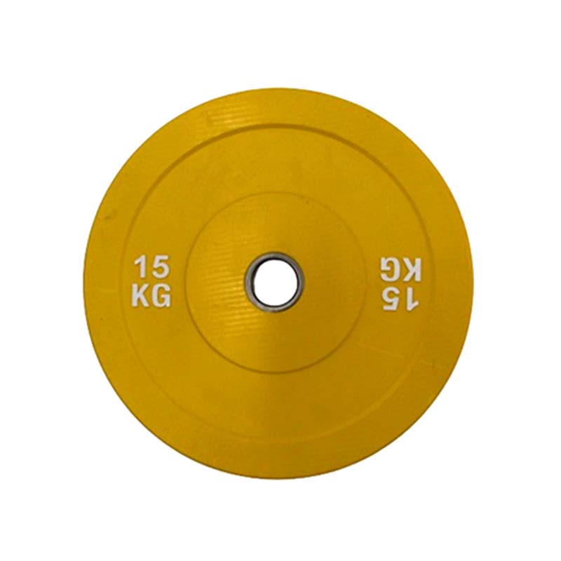 OLYMPIC RUBBER PLATE 15KG YELLO