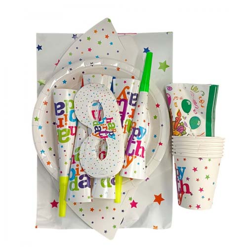 PARTY DECO 6PCS SET HAPPY BIRTH