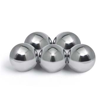 BALL 6PCS SILVER METAL HJ-B223