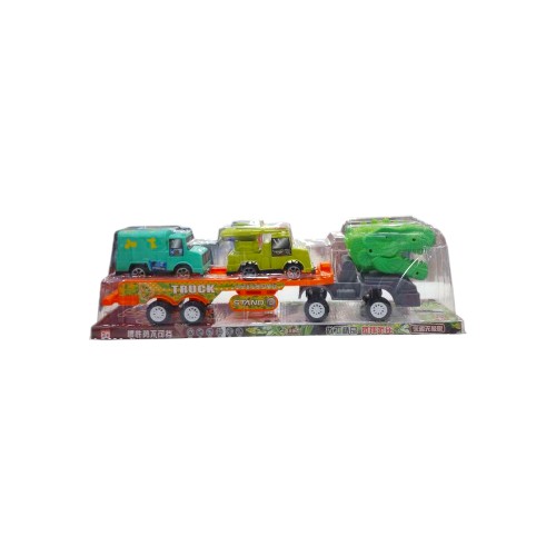 DINOSAUR TRAILER W 2 CARS 1531-