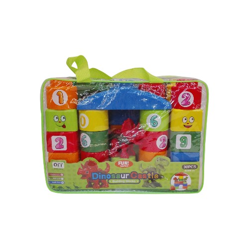 DINOSAUR CASTLE BLOCKS 30PCS 15