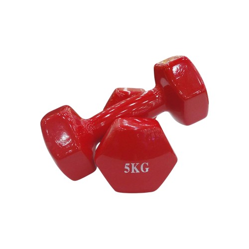 DUMBBELL 2X5KG VINYL COATED
