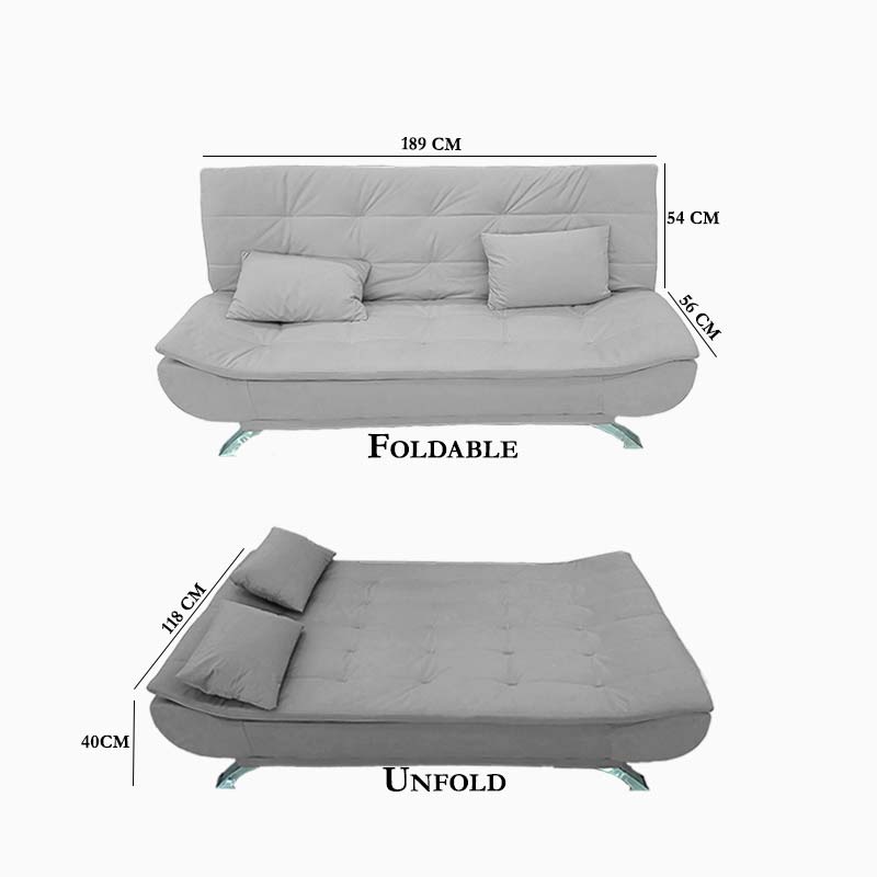 SOFA BED 203-3 GREY