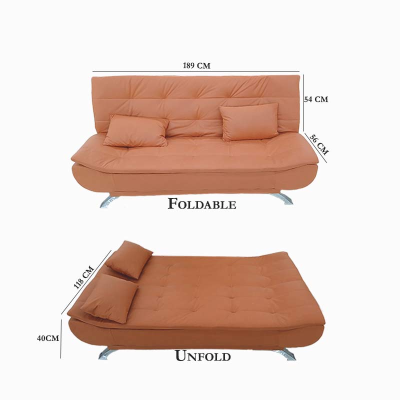 SOFA BED 203-9 ORANGE
