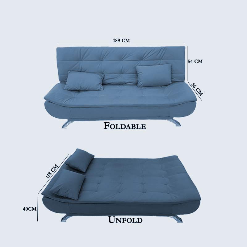 SOFA BED -17 LIGHT BLUE