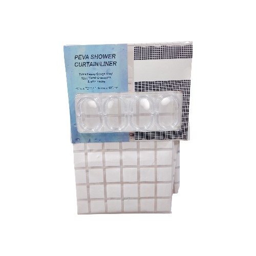 SHOWER CURTAIN 178X183CM W 12 H