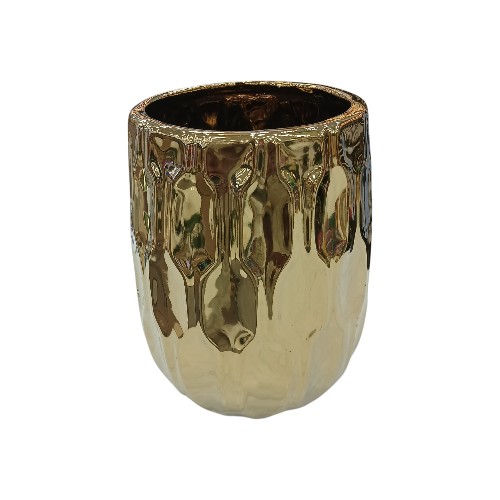 CERAMIC VASE GOLD 1258