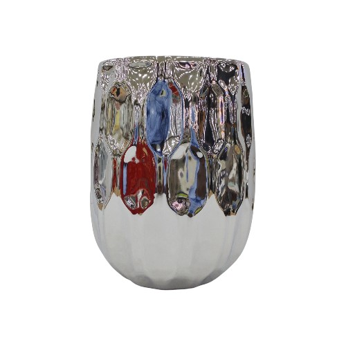 CERAMIC VASE SILVER 1262