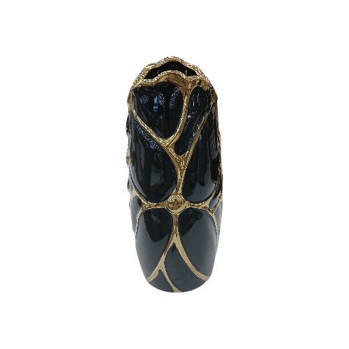 CERAMIC VASE BLACK GOLD 1263