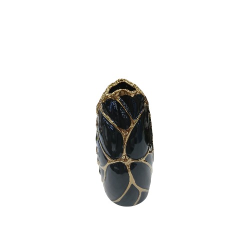 CERAMIC VASE BLACK GOLD 1264