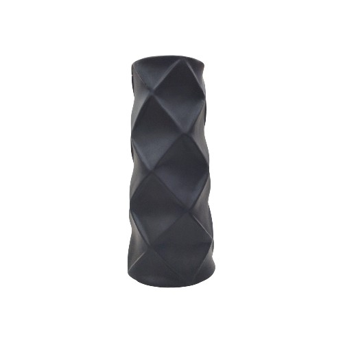 CERAMIC VASE DARK GREY 1290