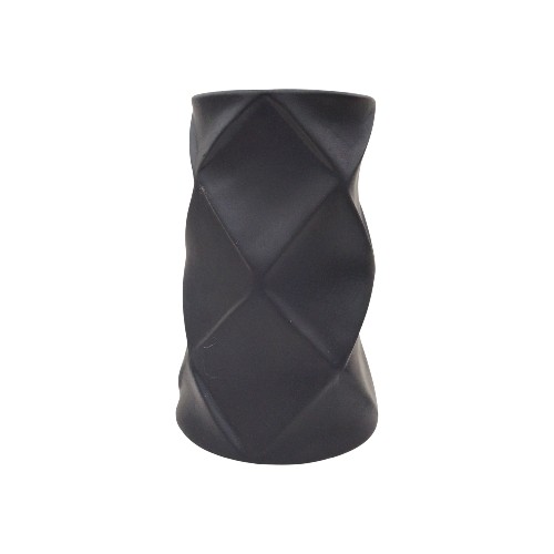 CERAMIC VASE DARK GREY 1292