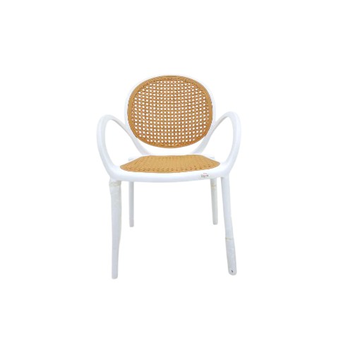 PLASTIC CHAIR WHITE-YELLOW Y-65