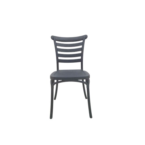 CHAIR PLASTIC BLACK 722