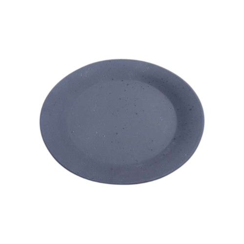 CERAMIC PLATE 20.5CM DARK GREY
