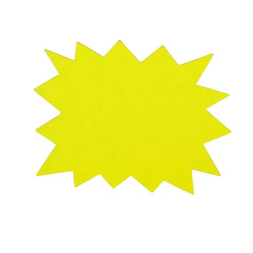 SIGN STARBURST 20PCS NEON