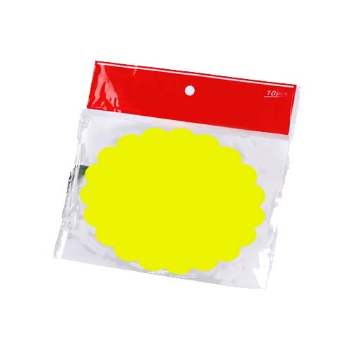 SIGN ROUND BURST 20PCS NEON