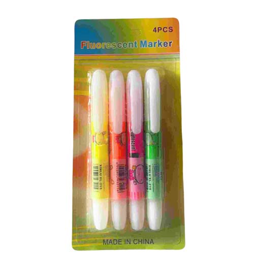 MARKER FLUORESCENT 4PCS XL215-4
