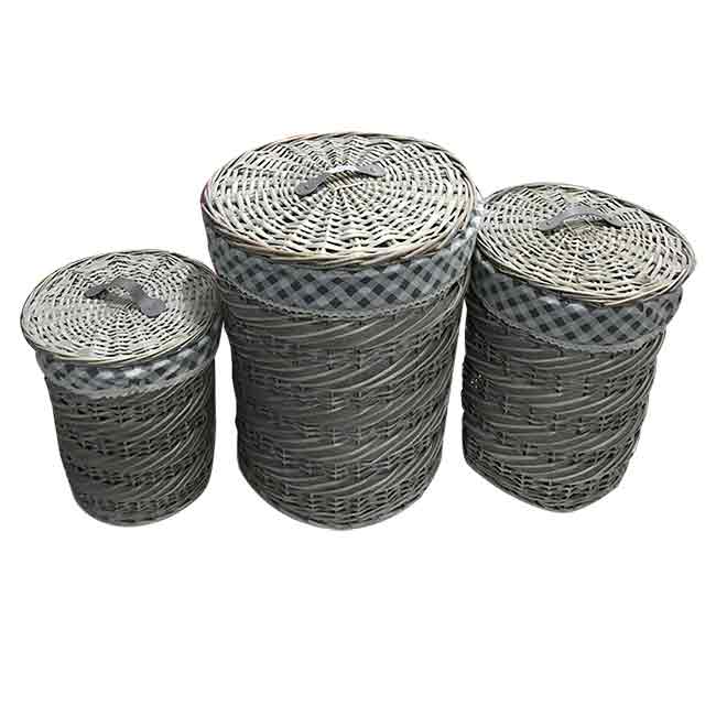 LAUNDRY BASKET 3PCS BAMBOO LB66