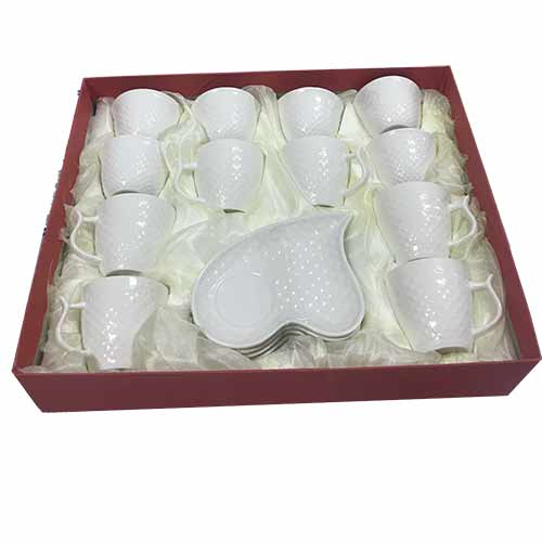 TEA CUP SAUCER 12PCS SET H134