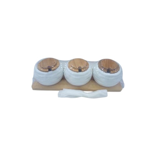 SAUCE POT CERAMIC 3PCS SET LF01