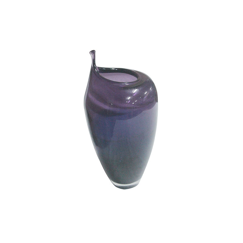 VASE GLASS COL JY657 35CM